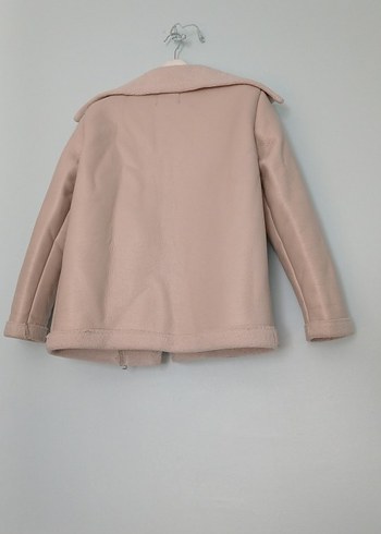 Kürklü Bej deri  Kadın Ceket - Görsel 3