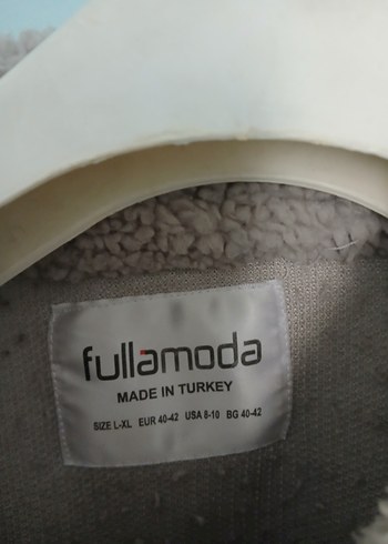 Bej Kapüşonlu Peluş Kadın Ceket - Görsel 3