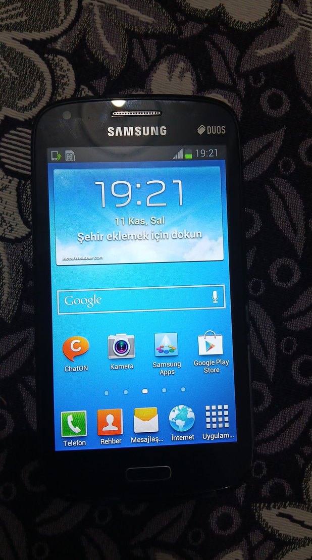 Siyah Samsung Android Telefon - Görsel 3