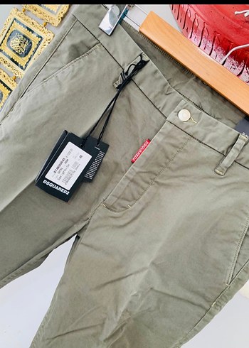 DSquared2 Haki Duz Kesim Pantolon