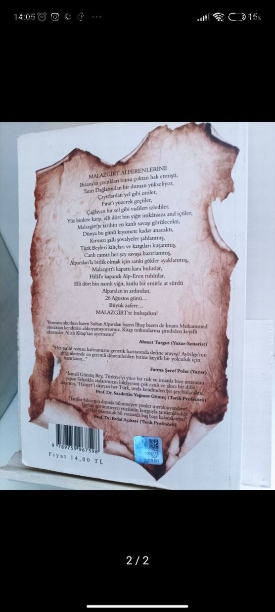 Malazgirt Savaşı Kitap - Görsel 2