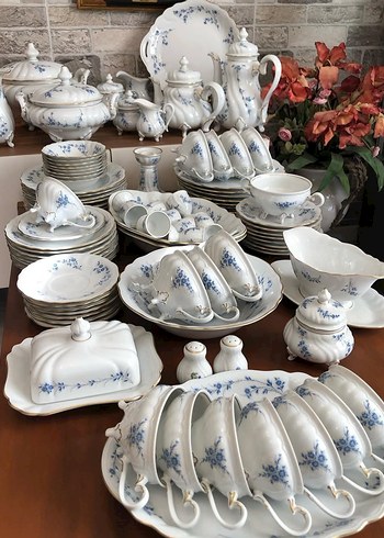 Weimar 8 Kişilik 100 Parça Porselen Yemek ve Çay Takımı