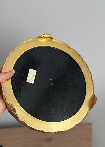 Desenli Altın Renkli Tepsi - Görsel 2