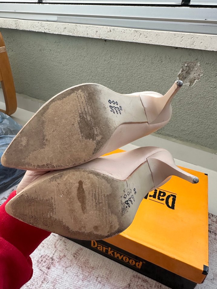 Beyaz Minimalist Stiletto Kadın Ayakkabı - Görsel 4