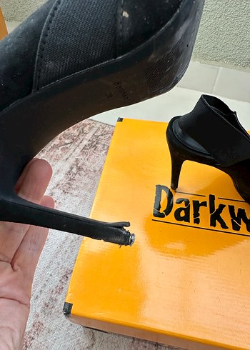 Siyah Tokalı Stiletto Topuklu Kadın Ayakkabı - Görsel 3