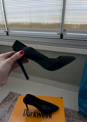 Siyah Tokalı Stiletto Topuklu Kadın Ayakkabı - Görsel 2