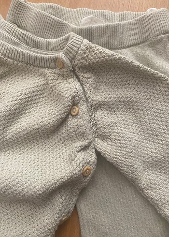 3 Ay Beden H&M Triko Bebek Takımı