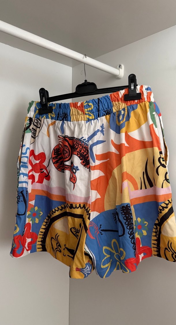 Renkli Baskılı Erkek Mini Şort - Görsel 3