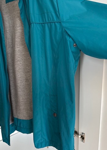 Turkuaz Midi Erkek Rüzgarlık Fermuarlı Sweatshirt - Görsel 2