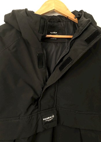 Pull and Bear Siyah Kapüşonlu Erkek Ceket