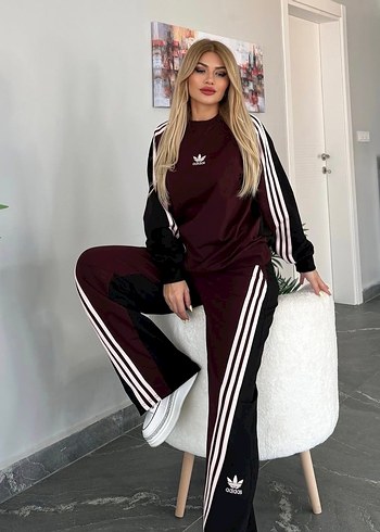 diğer Beden Bordo Kadın Adidas Rahat Eşofman Altı