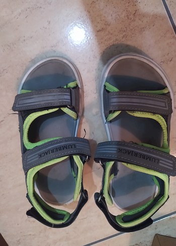 Lumberjack Gri Erkek Çocuk Cırt Cırtlı sandalet