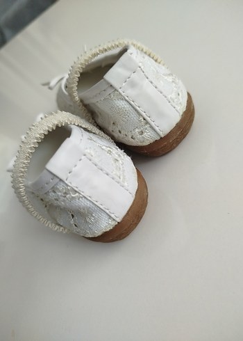 Kız Çocuk Beyaz Dantelli Babet - Görsel 4