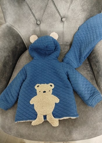 Koyu Mavi Erkek Bebek Montu 2liTakım - Görsel 7