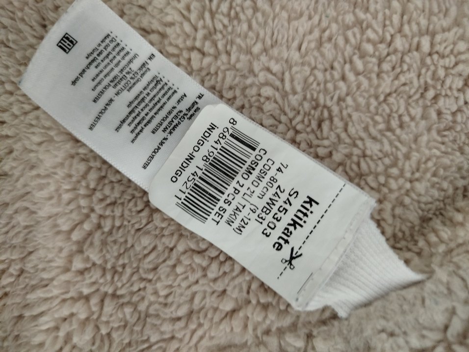 Koyu Mavi Erkek Bebek Montu 2liTakım - Görsel 5