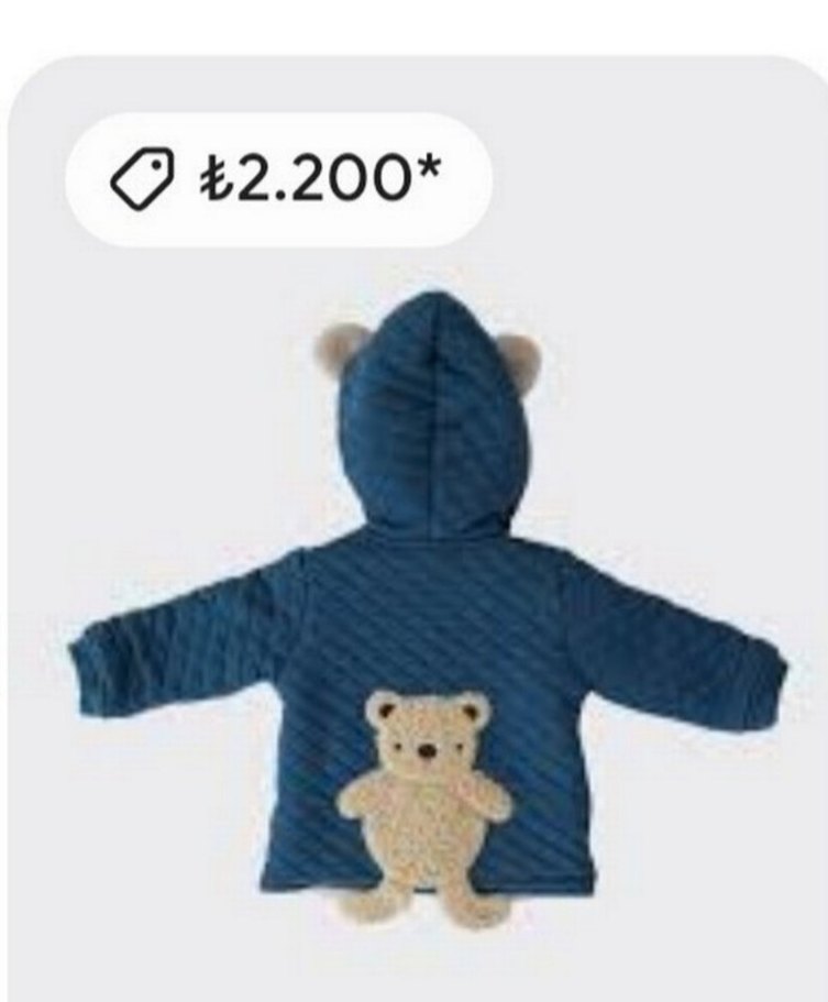 Koyu Mavi Erkek Bebek Montu 2liTakım - Görsel 3