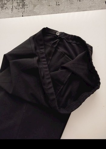 Siyah Hamile Karın Bantlı Beli Ayarlanabilir Kumaş Pantolon - Görsel 6