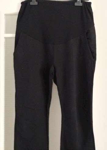 Siyah Hamile Esnek Karın Bantlı Beli Ayarlanabilir Pantolon - Görsel 5