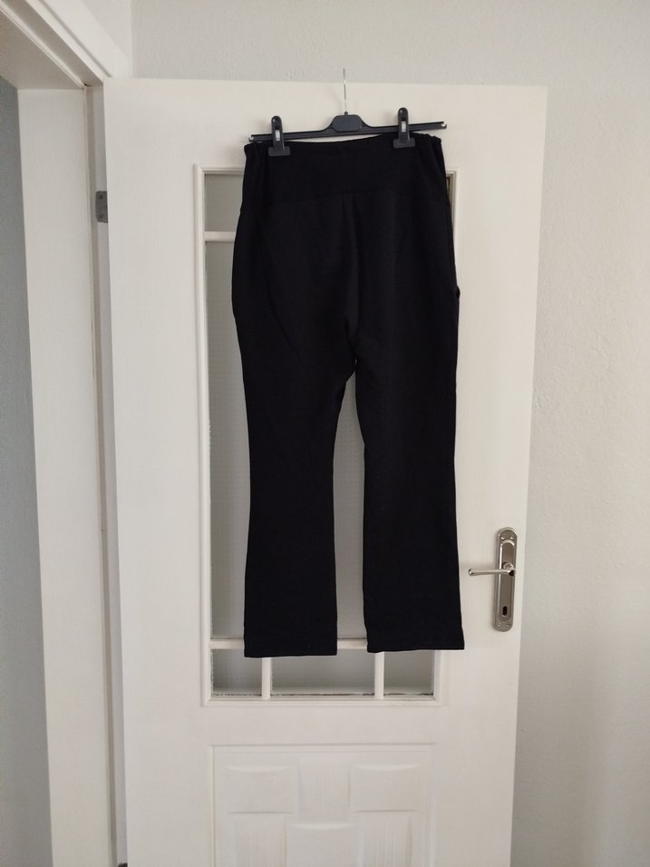 Siyah Hamile Esnek Karın Bantlı Beli Ayarlanabilir Pantolon - Görsel 2