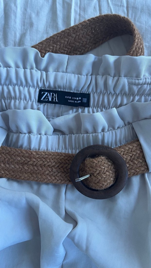 Zara kemerli pantolon - Görsel 2