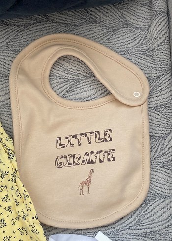 Gri Yıldız Desenli Bebek mama salya önlüğü - Görsel 14