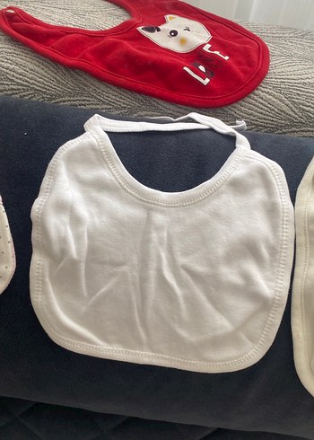 Gri Yıldız Desenli Bebek mama salya önlüğü - Görsel 3