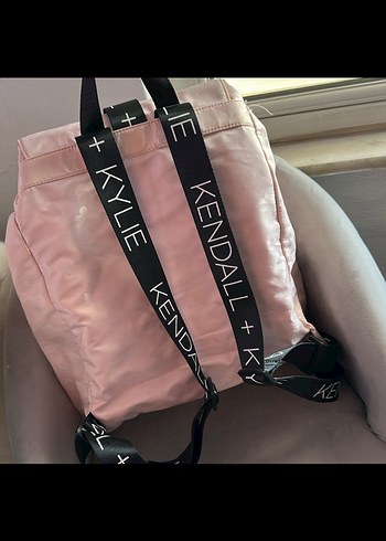 Pembe Baskılı Kadın Sırt Çantası