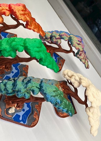  Dekoratif 3D Baskı Meditasyon Ağacı  - Görsel 9