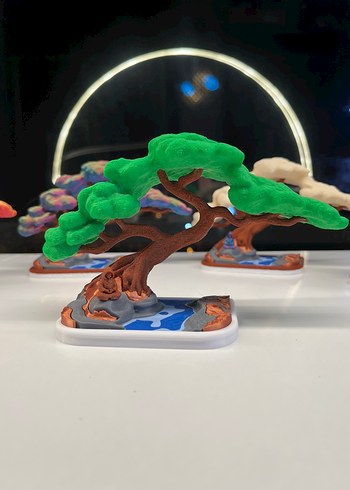  Dekoratif 3D Baskı Meditasyon Ağacı  - Görsel 2