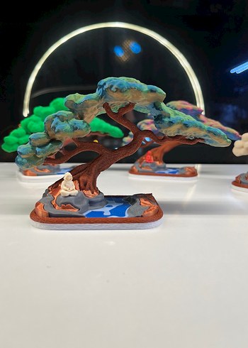  Dekoratif 3D Baskı Meditasyon Ağacı  - Görsel 6