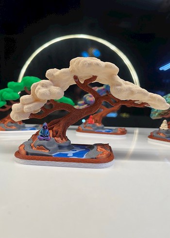  Dekoratif 3D Baskı Meditasyon Ağacı  - Görsel 5