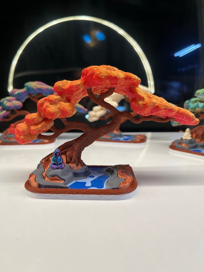  Dekoratif 3D Baskı Meditasyon Ağacı  - Görsel 3