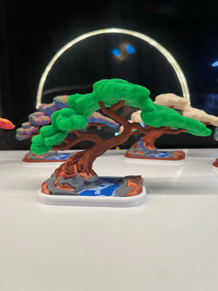  Dekoratif 3D Baskı Meditasyon Ağacı  - Görsel 2