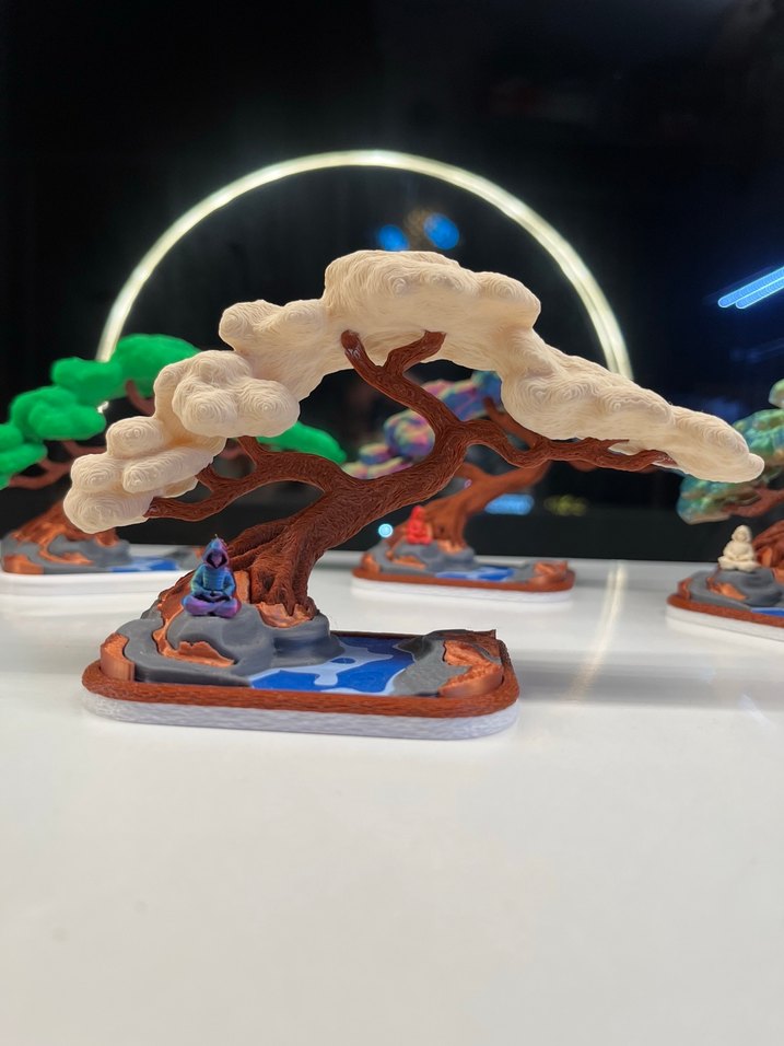  Dekoratif 3D Baskı Meditasyon Ağacı  - Görsel 5