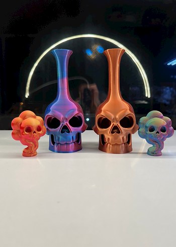 Işıklı Skull Biblo - Gece Lambası - Görsel 4