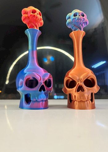 Işıklı Skull Biblo - Gece Lambası - Görsel 2