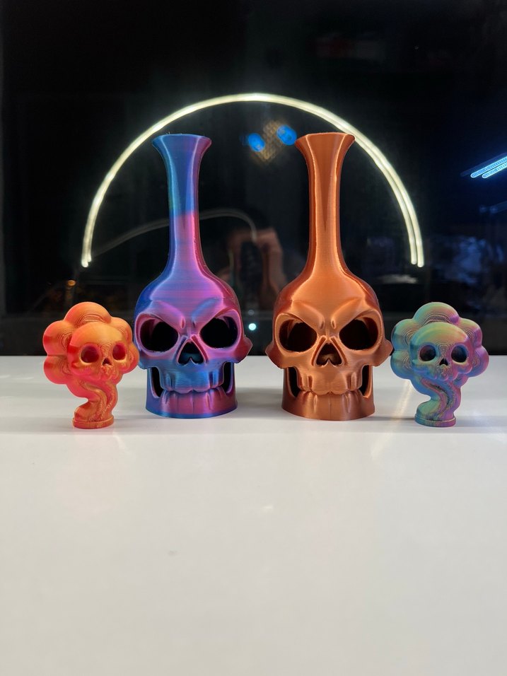  Işıklı Skull Biblo - Gece Lambası - Görsel 4