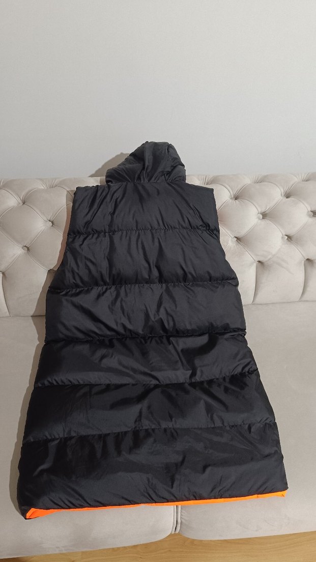 Kapüşonlu Siyah Kadın Şişme Yelek - Görsel 3