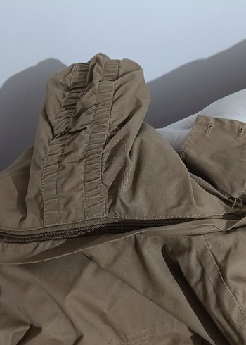 l Beden camel Renk Kürklü Bej Kadın Kışlık Mont