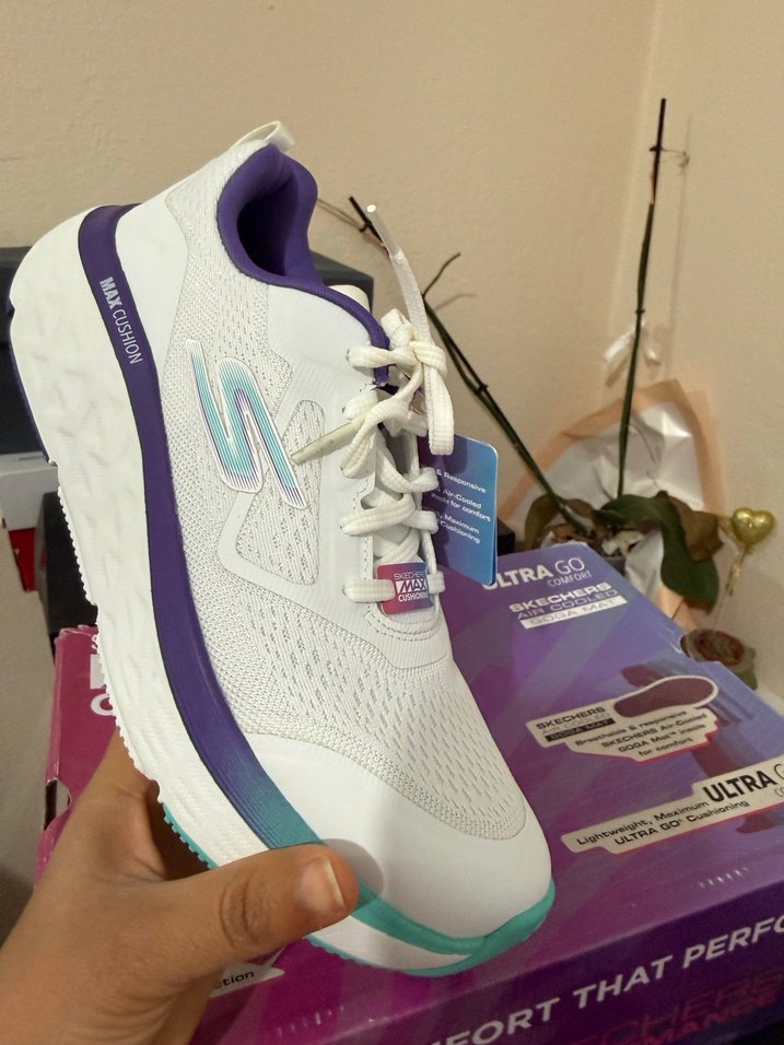 Skechers Beyaz Renkli Kadın Spor Ayakkabı - Görsel 4