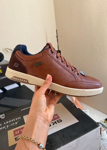 Skechers Kahverengi Deri Sneaker
