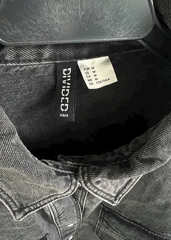m Beden gri Renk H&M Kadın Denim Ceket