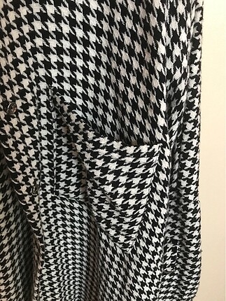 xl Beden Trendyolmilla kazayağı desenli gömlek