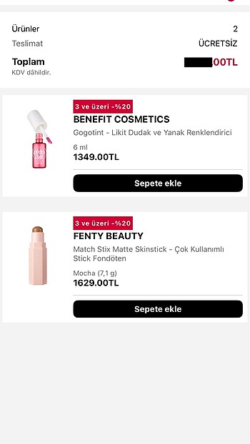 Beden Renk Fenty beauty kontür stick