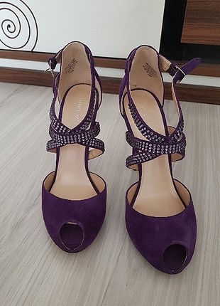mor nine west ayakkabi