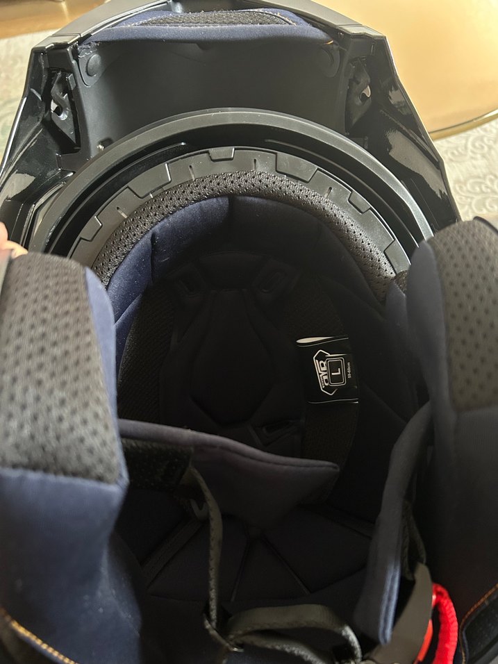 Koyu Pembe Baskılı Biker Motosiklet Kaskı - Görsel 4