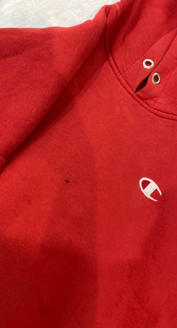 Kırmızı Kapüşonlu Kadın Sweatshirt - Görsel 2