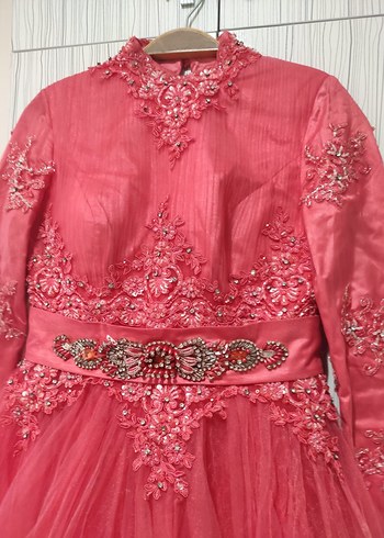 Vintage Uzun Kollu Beyaz A Kesim Gelinlik - Görsel 11