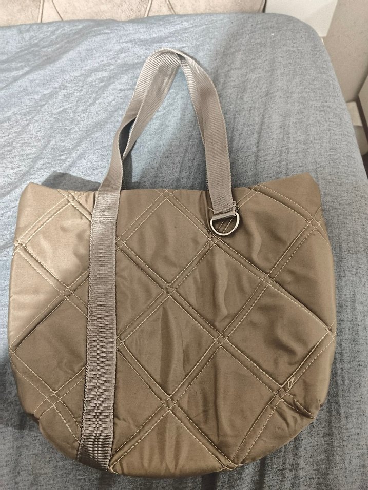 Bej Kadın Günlük Fermuarlı Omuz Çantası - Görsel 2