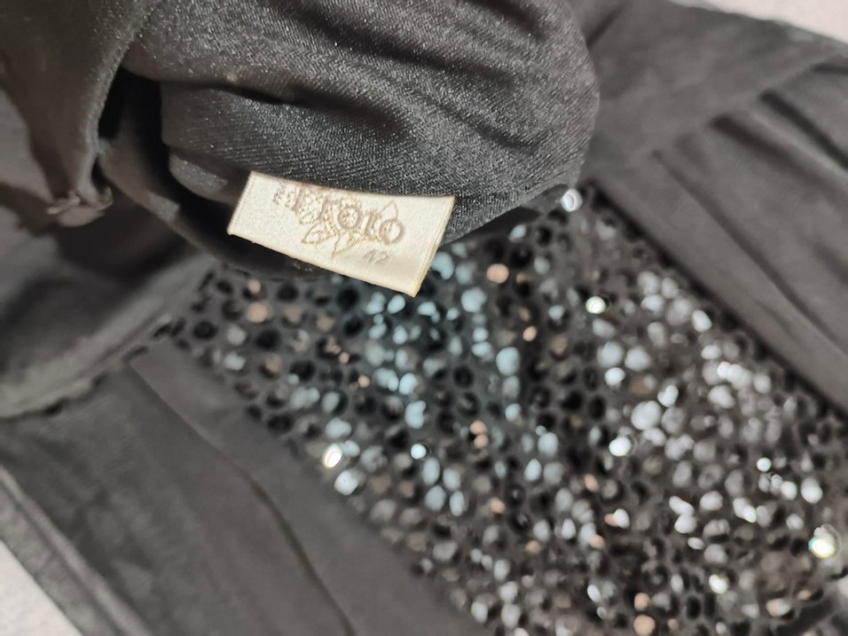 Siyah Straplez Uzun Payetli Gotik Abiye Elbise
dar kalıp - Görsel 4